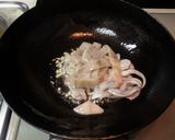 【肝いり絶品】スルメイカと空芯菜の炒め物作り方7写真