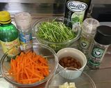 豆苗、人参生サラダでパクパク！作り方1写真