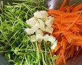 豆苗、人参生サラダでパクパク！作り方2写真