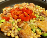 鶏肉と大豆のオイスターソース炒め作り方3写真