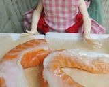 リカちゃん♡鮭のハラスねぎ塩焼き作り方1写真