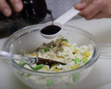 やさしい甘み♪枝豆コーンと豆腐の落し焼き作り方6写真