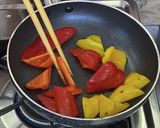 簡単☆パプリカの赤だし汁作り方3写真