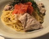 フライパン１つ！豚肉と明太子の和風パスタ作り方6写真