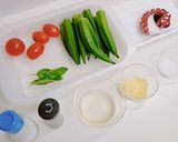 タコと夏野菜の冷製カッペリーニ作り方2写真
