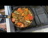 牛細切れとトマトのカレー炒め作り方5写真