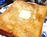 ★全粒粉deハニーパンケーキ風トースト★作り方4写真