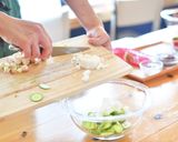 梅風味のさっぱりサバ缶冷や汁作り方3写真