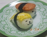 お弁当に✿ほのぼの寿司あざらしのおにぎり作り方6写真