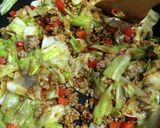 豚ひき肉とキャベツの炒め物作り方6写真