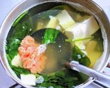 ほうれん草と豆富・じゃがいもの味噌汁作り方5写真