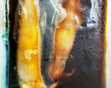 若狭湾沖で釣りたてを漬けた　いかの沖漬け作り方2写真