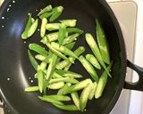 夏☀︎畑直行便♡オクラ満載炒め〜作り方2写真