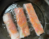 旨味揚げ春巻きとセロリ菜の生春巻き作り方4写真