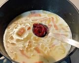 中国タンミョンdeロゼクリームパスタ風♪作り方5写真