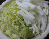 旬を美味しく☆柿と白菜のサラダ作り方1写真