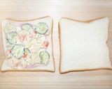 ハム・チーズ・ポテトサラダのホットサンド作り方3写真