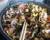 豚肉とザーサイ・彩り野菜の炒り卵炒め作り方6写真