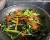 豚肉とザーサイ・彩り野菜の炒り卵炒め作り方9写真