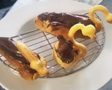 初、白鳥エクレア風シューチョコ♡作り方28写真
