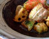 青海苔が合う豚バラと蓮根の炒め煮作り方4写真