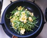 素麺の付け合わせに。炒り卵豆苗炒め！作り方4写真