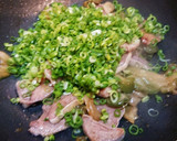 簡単酒肴☆豚タンの青ネギザーサイ炒め作り方5写真