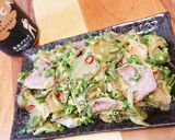 簡単酒肴☆豚タンの青ネギザーサイ炒め作り方7写真