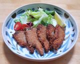 日清「ラク揚げパン粉」でカツオのフライ作り方6写真