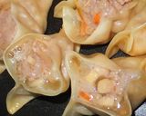 時短で作る♪半分包む焼売みたいな餃子作り方4写真