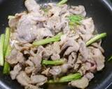 それもったいない！ニラの茎の肉炒め作り方3写真