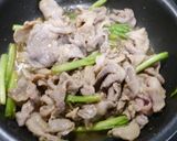 それもったいない！ニラの茎の肉炒め作り方3写真