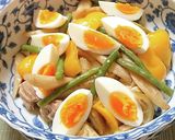 朝と昼の時短のために，茹で野菜と茹で卵作り方10写真