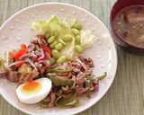 朝と昼の時短のために，茹で野菜と茹で卵作り方8写真