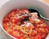 トマトとチキンのオートミールリゾット作り方5写真