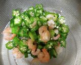 ヨウサマの減塩オクラとエビのゴマ味噌和え作り方3写真