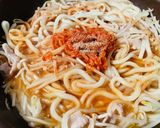 具だくさん!豚バラキムチ焼うどん作り方4写真
