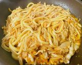 具だくさん!豚バラキムチ焼うどん作り方5写真