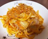 具だくさん!豚バラキムチ焼うどん作り方6写真