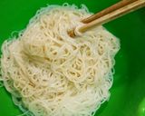 卵とちくわの素麺キムチチャンプルー作り方1写真