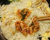 卵とちくわの素麺キムチチャンプルー作り方5写真