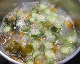 免疫力up！なめこオクラわかめのお味噌汁作り方3写真