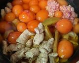 簡単おつまみ! 鶏モツとキンカンの甘辛煮作り方6写真