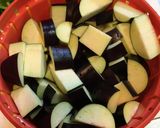 ささみと茄子とピーマンのピリ辛柑橘酢炒め作り方2写真