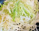 簡単春キャベツの卵とじ！卵とキャベツだけ作り方3写真