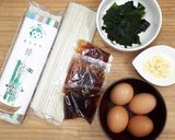 10分簡単レシピ　卵まぜ猿麺作り方1写真
