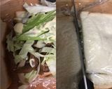 簡単!大豆ミートで焼き肉マヨサンド♪作り方5写真