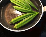 オクラのベーコン巻き作り方1写真