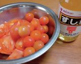 トマトの酢の物作り方2写真