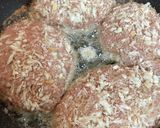 パン粉で肉汁閉じ込めて♡和風ハンバーグ作り方5写真